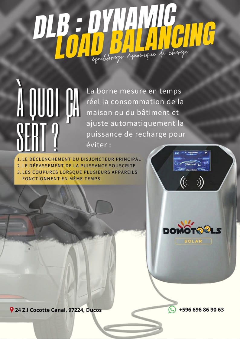 DLB Dynamic Load Balancing borne recharge IRVE Martinique - équilibrage dynamique de charge